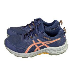 Asics Gel Venture 9 Shoes Womens 9.5 Wide Blue Athletic Trail Running 1012B314
